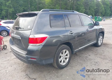 2013 Toyota Highlander Se V6 from USA, damaged, VIN 5TDZK3EH3DS140645